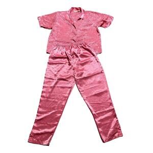 Victoria’s Secret Gold Label Vintage 90s Pink Floral PJ Set Large